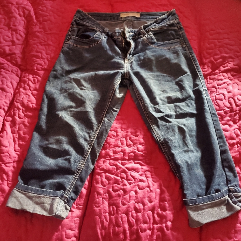 No Boundaries Dark Blue Ankle Jeans